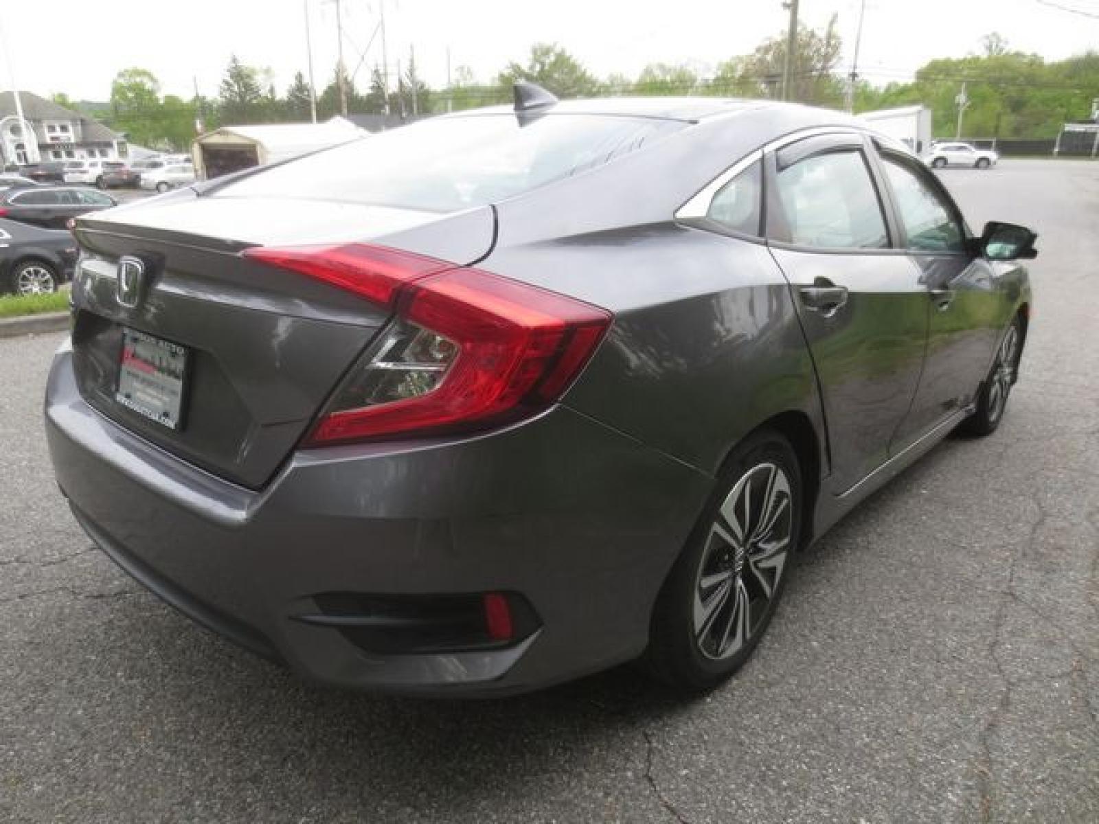 2016 Gray /Black Honda Civic EX-L (19XFC1F74GE) with an 1.5L 4cyl Turbo engine, Automatic transmission, located at 270 US Route 6, Mahopac, NY, 10541, (845) 621-0895, 41.349022, -73.755280 - Photo #1